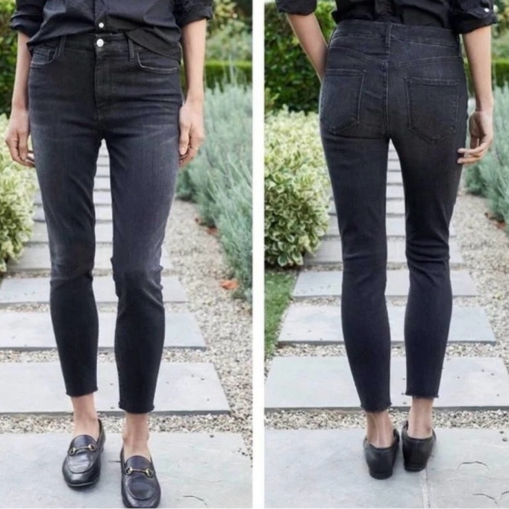 Frank & Eileen Sligo Skinny Italian Performance Denim Stretchy Jeans Black 26